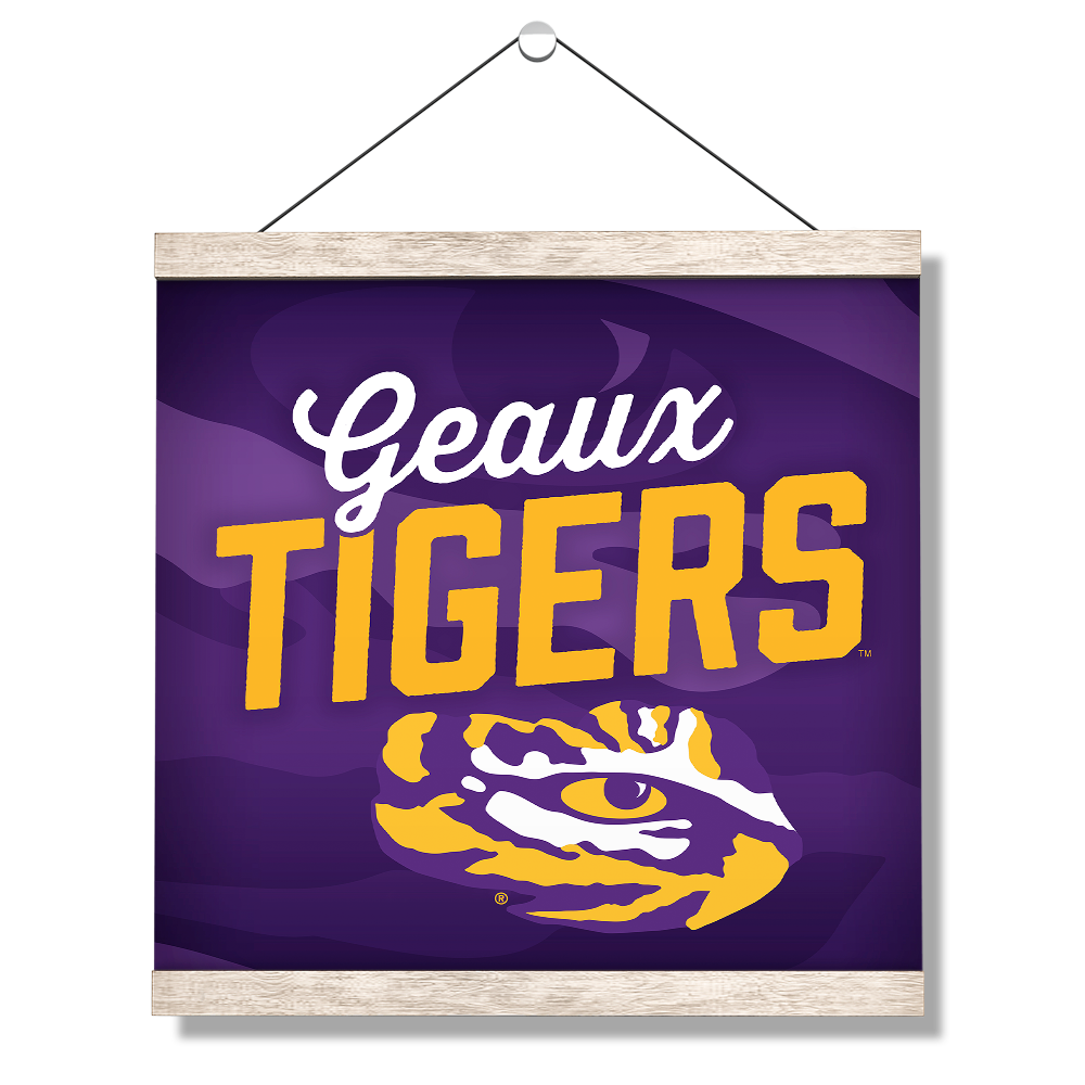 LSU Tigers - Geaux Tigers - College Wall Art #Hanging Canvas