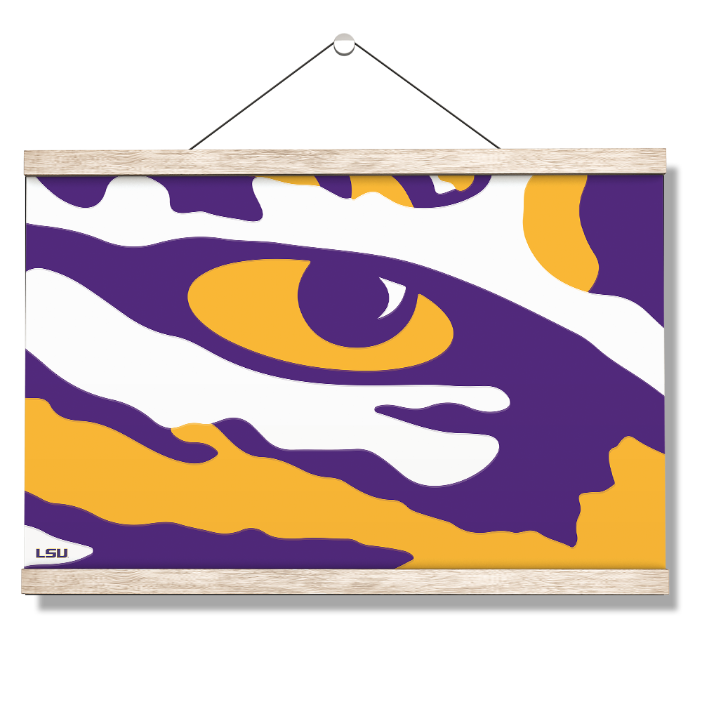LSU Tigers - Eye of the Tiger - College Wall Art #Hanging Canvas