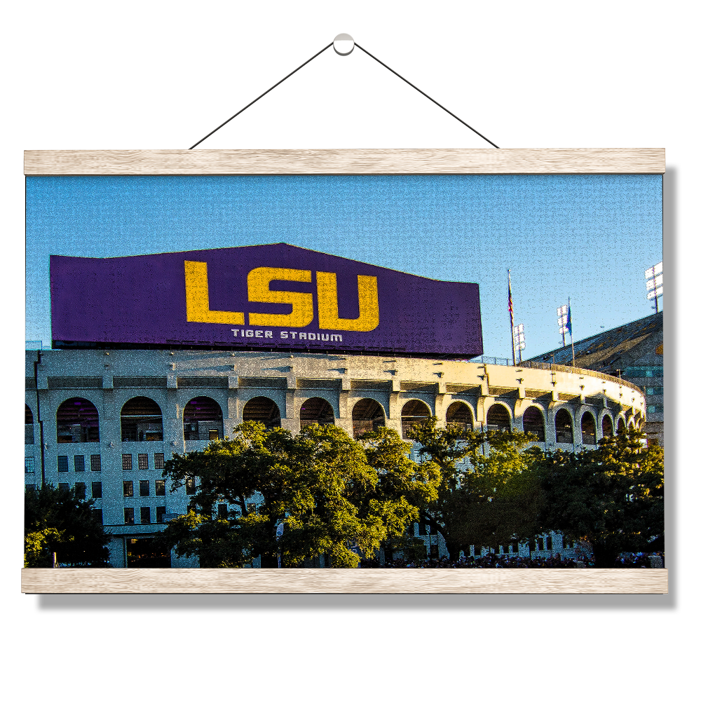 LSU Tigers - LSU Tiger Stadium - College Wall Art #Hanging Canvas
