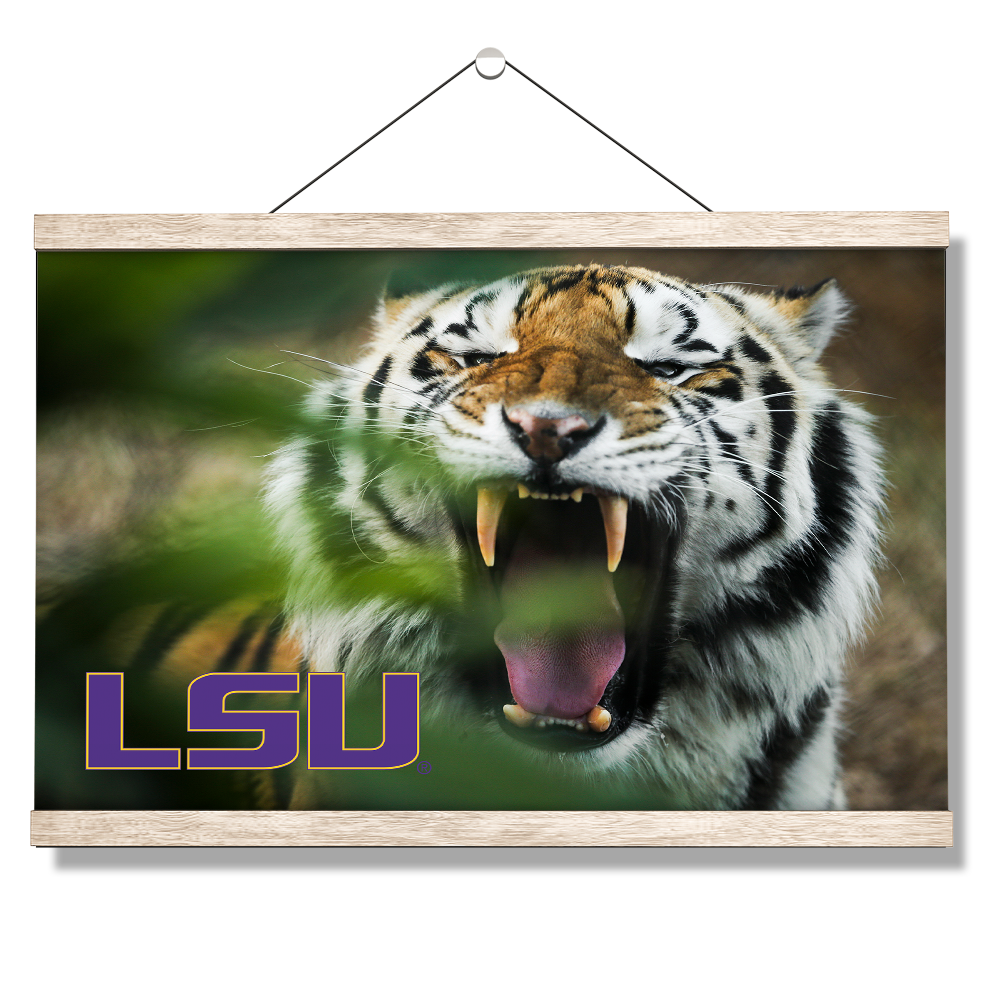 LSU Tigers - Mike the Tiger - College Wall Art #Hanging Canvas