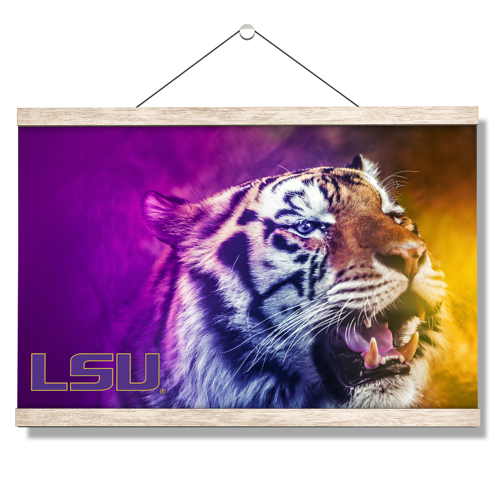 LSU Tigers - Mike's Colors - College Wall Art #Hanging Canvas