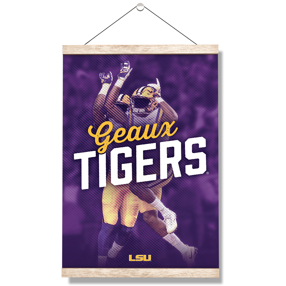 LSU Tigers - Geaux Tiger High Five - College Wall Art #Hanging Canvas