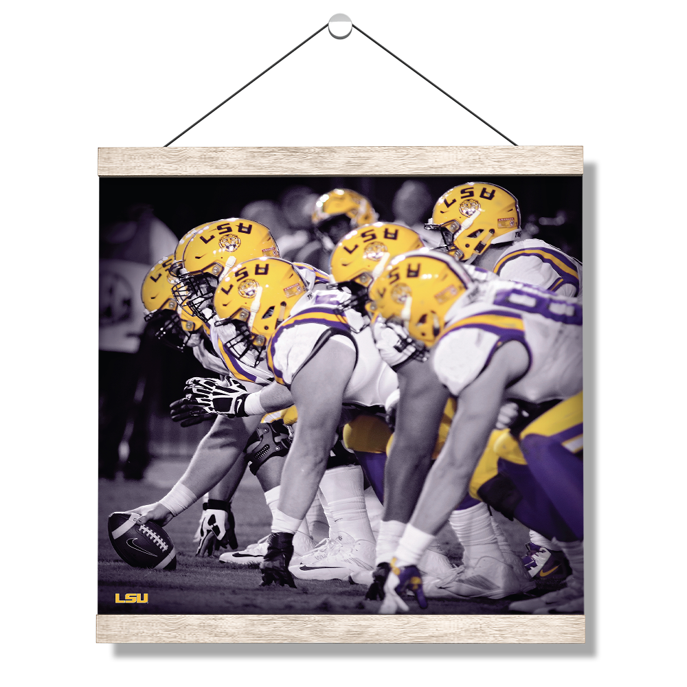 LSU Tigers - LSU Line - College Wall Art #Hanging Canvas