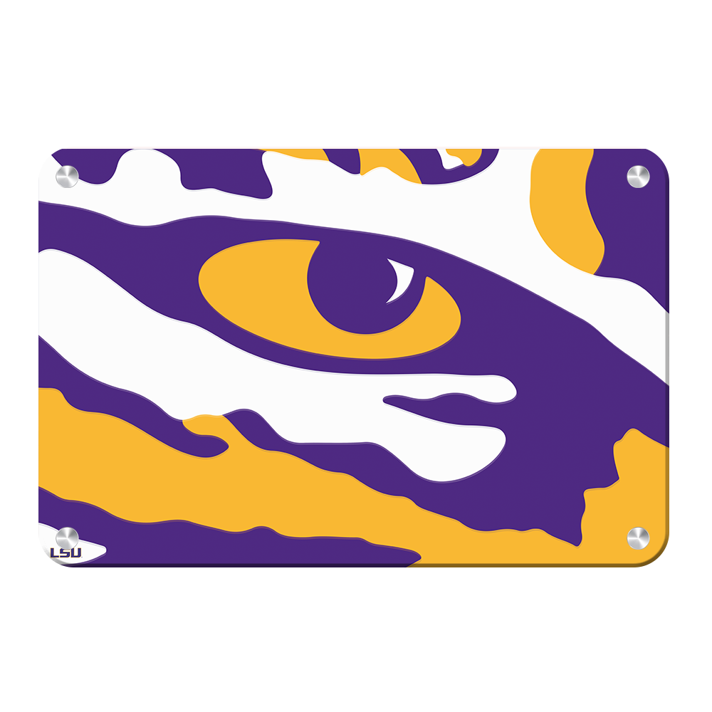 LSU Tigers - Eye of the Tiger - College Wall Art #Metal