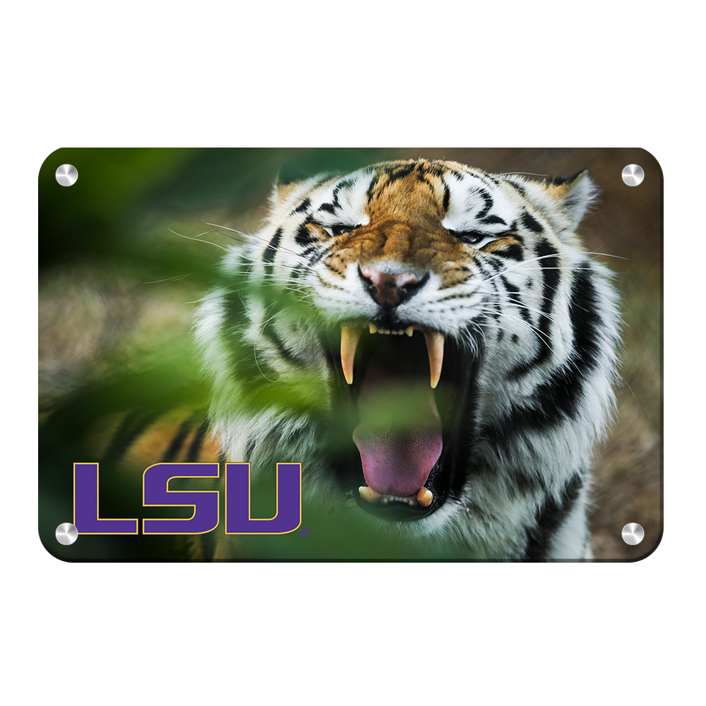 LSU Tigers - Mike the Tiger - College Wall Art #Metal