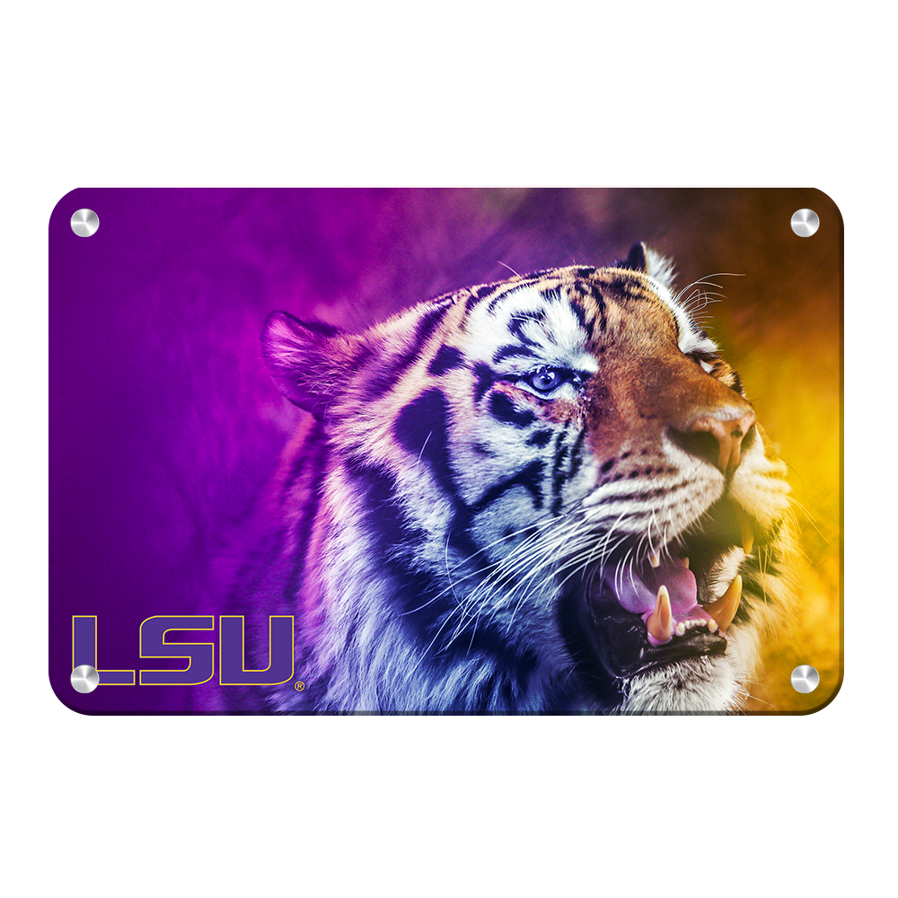 LSU Tigers - Mike's Colors - College Wall Art #Metal