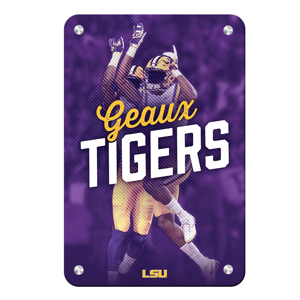 LSU Tigers - Geaux Tiger High Five - College Wall Art #Metal