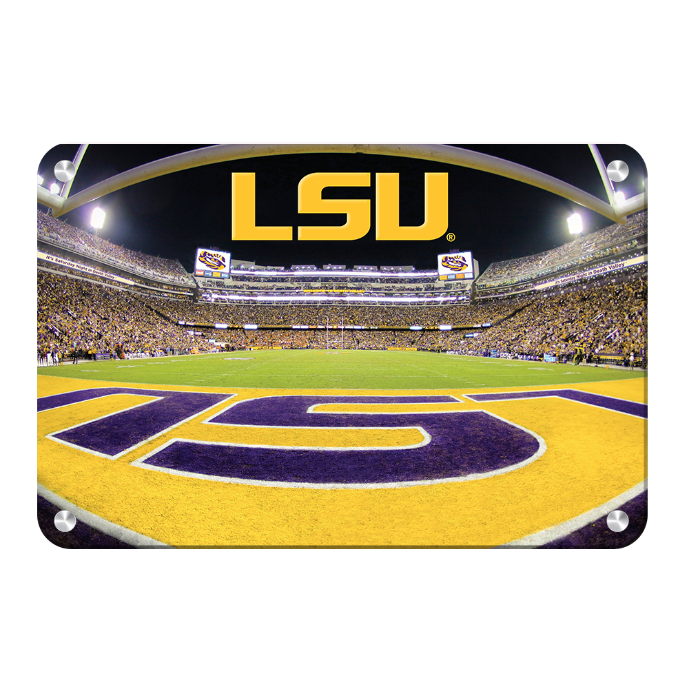LSU Tigers - Death Valley - College Wall Art #Metal