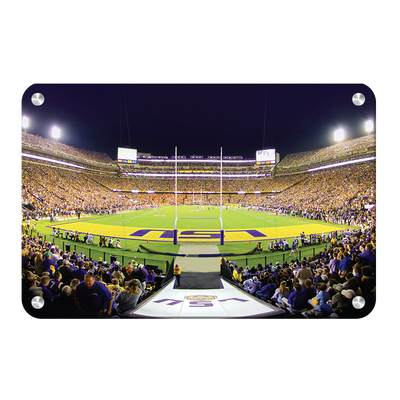 LSU TIGERS - LSU End Zone - College Wall Art #Metal