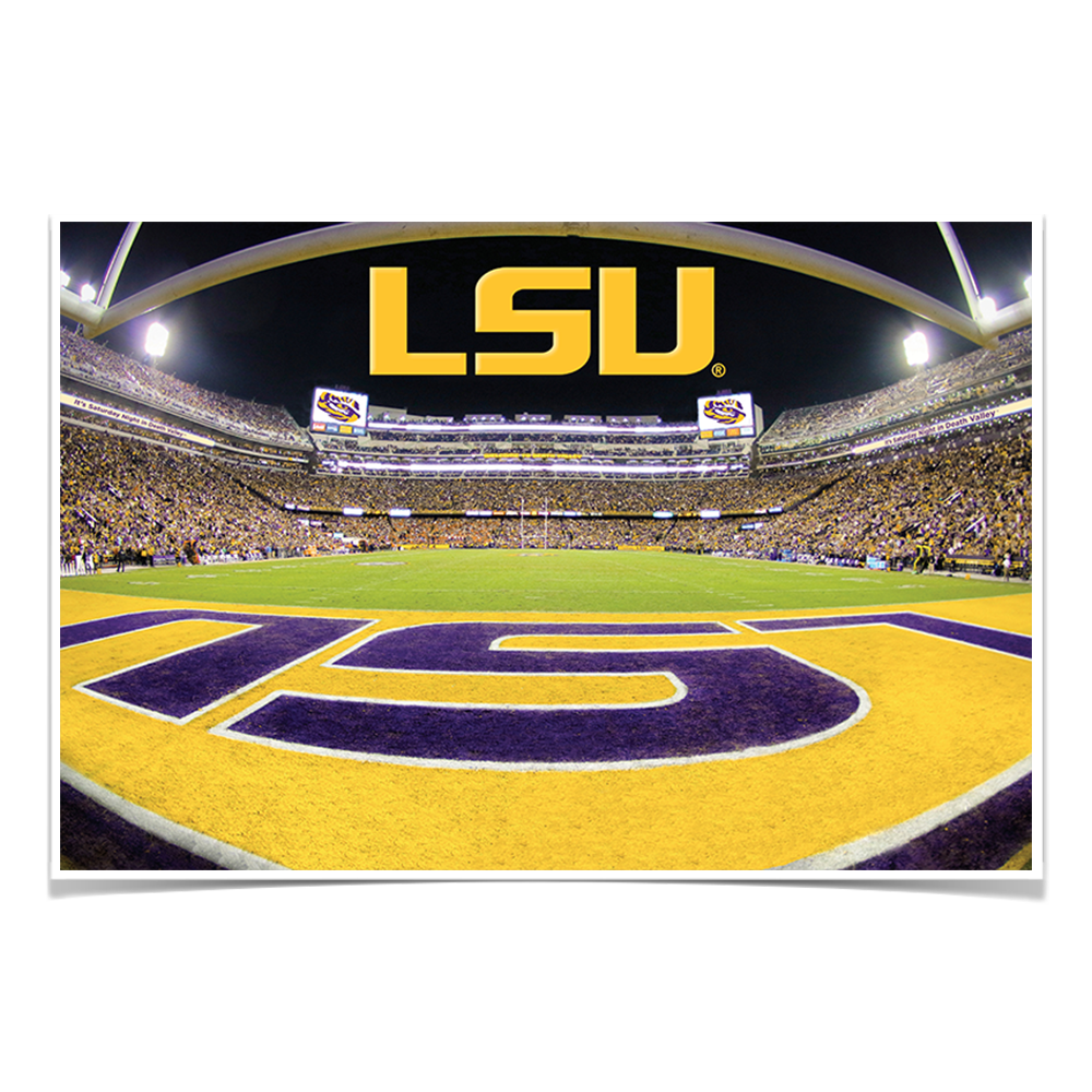 LSU Tigers - Death Valley - College Wall Art #Poster