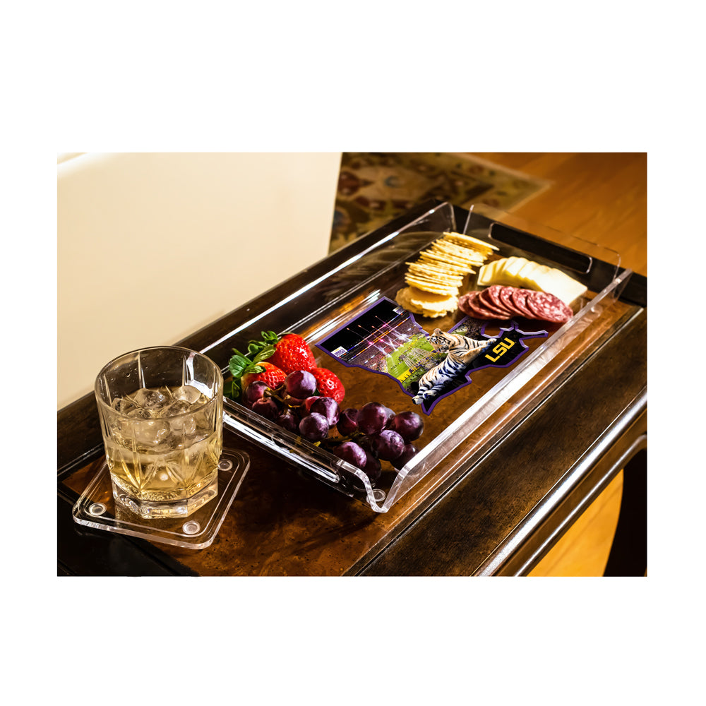 LSU Tigers - Mike VII's State Decorative Tray