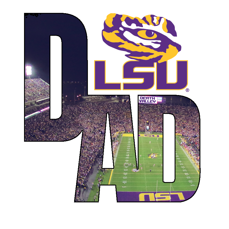 LSU Tigers - LSU Dad Bag Tag