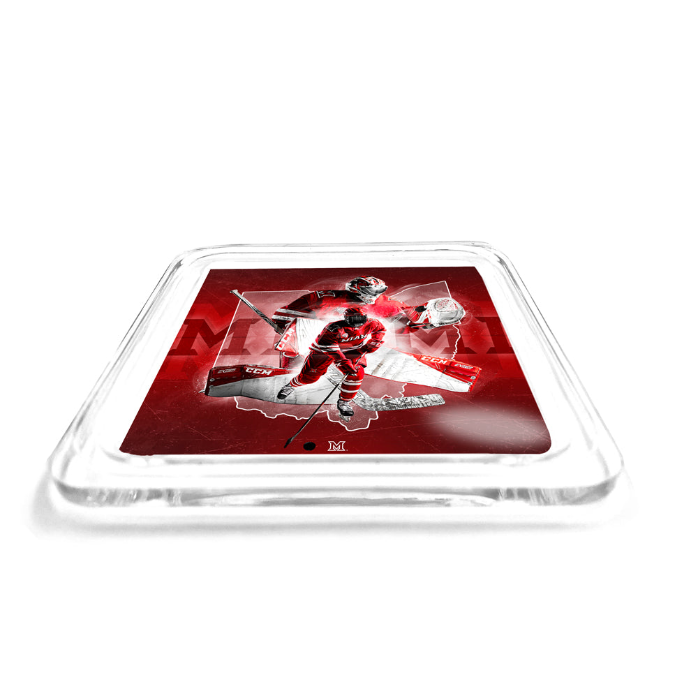 Miami RedHawks - Miami RedHawks Hockey Drink Coaster