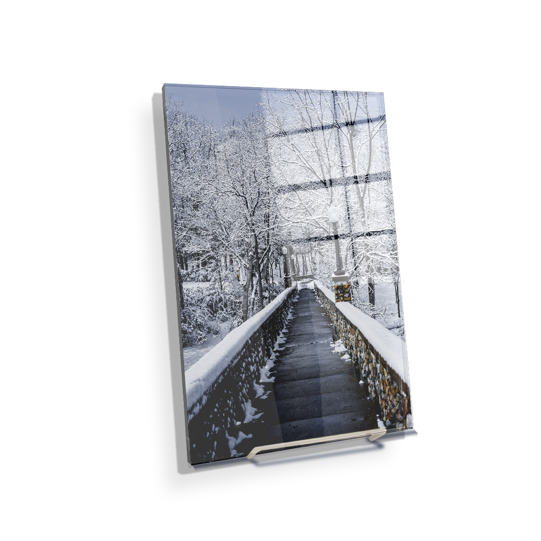 Winter Bridge - College Wall Art#Acrylic Mini