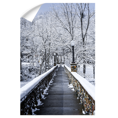 Winter Bridge - College Wall Art#Wall Decal