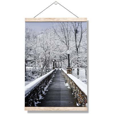Winter Bridge - College Wall Art#Hanging Canvas
