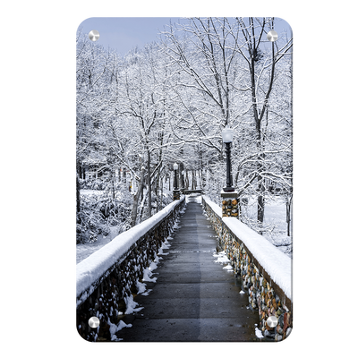 Winter Bridge - College Wall Art#Metal