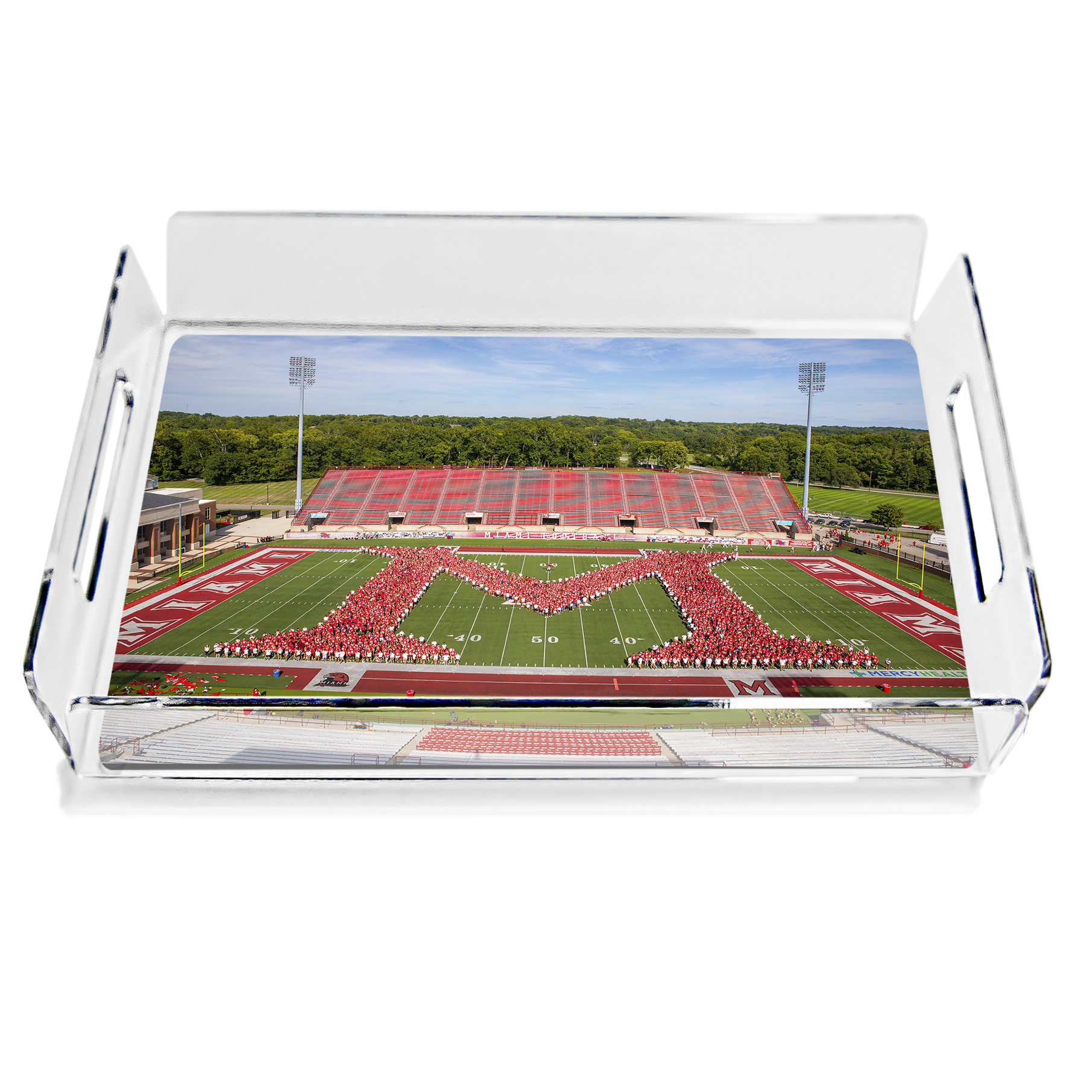 Miami RedHawks - Love and Honor Celebration Miami M Decorative Tray