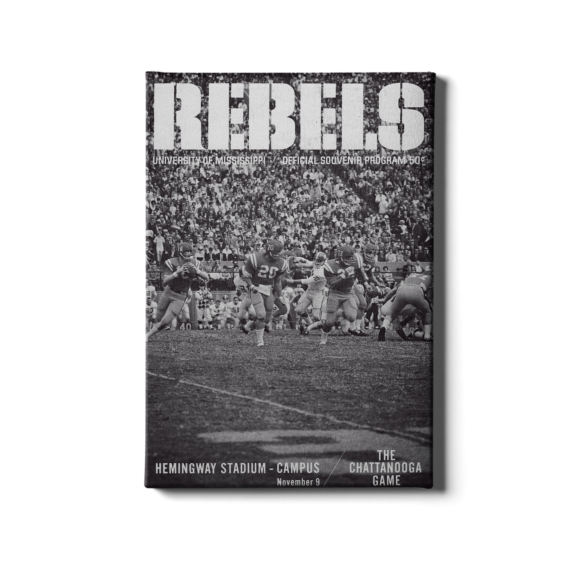 Ole Miss Rebels - Vintage Archie Manning - College Wall Art #Canvas