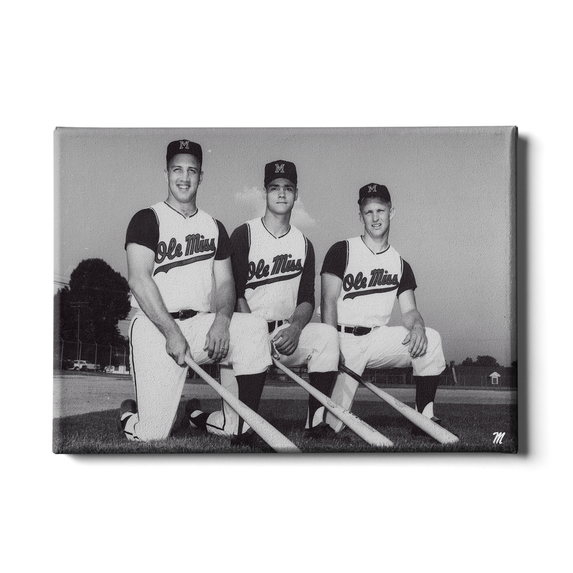 OLE MISS REBELS - Vintage Roberts, Lusk, Huffman - Colllege Wall Art #Canvas