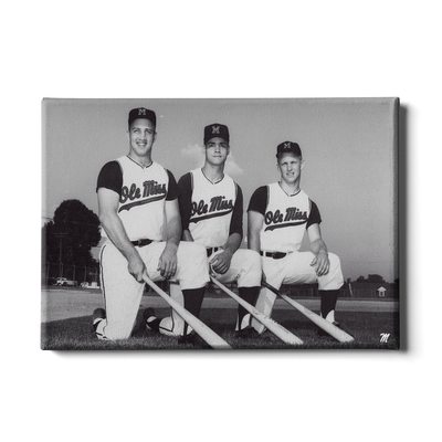 OLE MISS REBELS - Vintage Roberts, Lusk, Huffman - Colllege Wall Art #Canvas