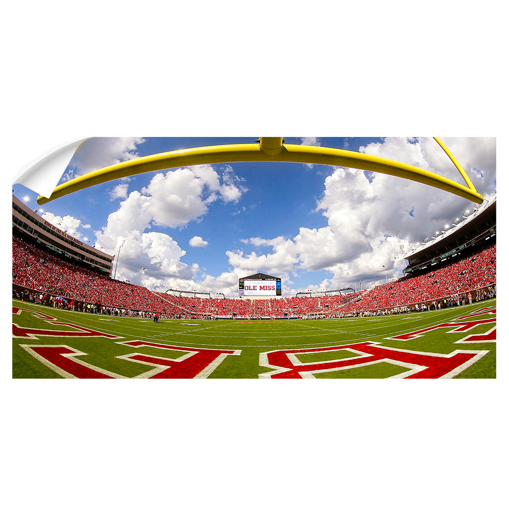 Ole Miss Rebels - Fisheye End zone Panoramic - College Wall Art #Wall Decal
