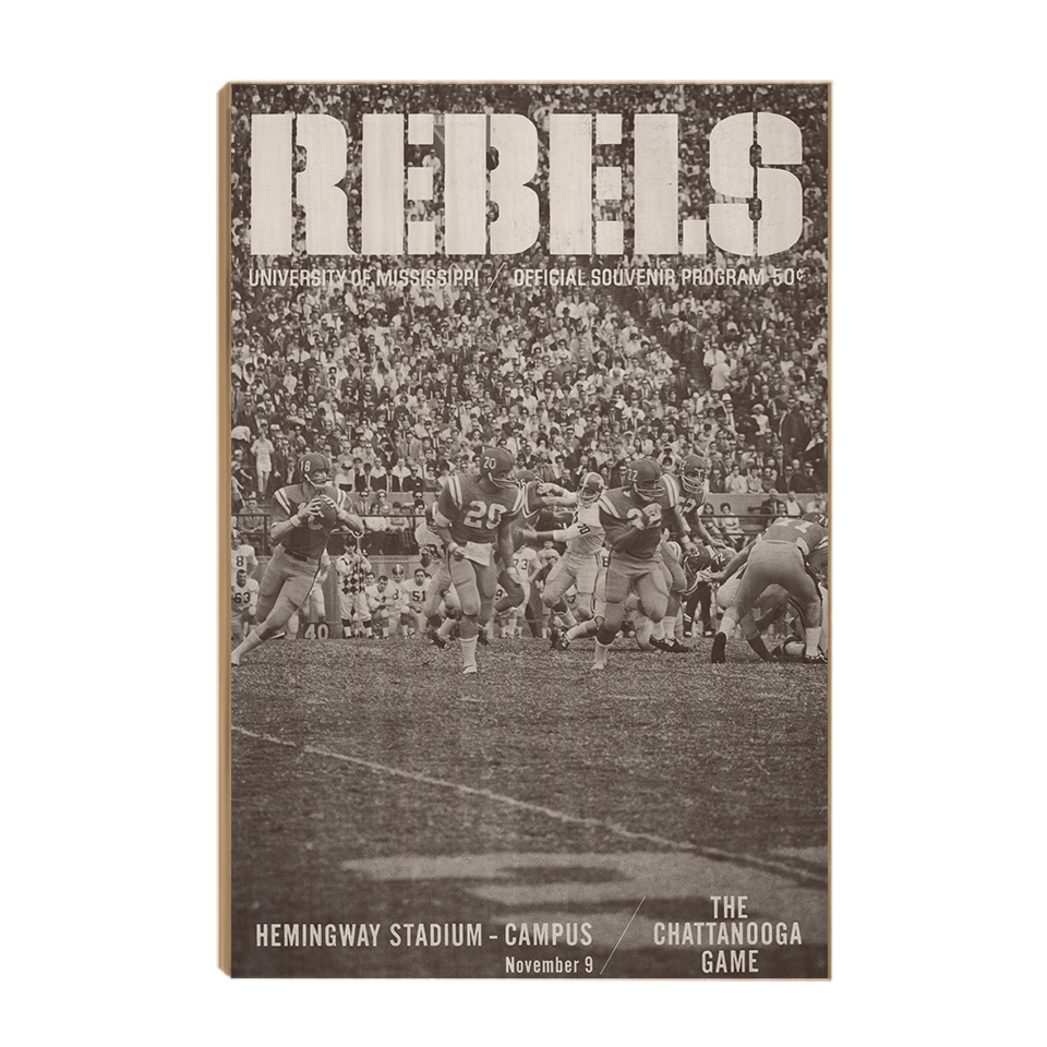 Ole Miss Rebels - Vintage Archie Manning - College Wall Art #Wood