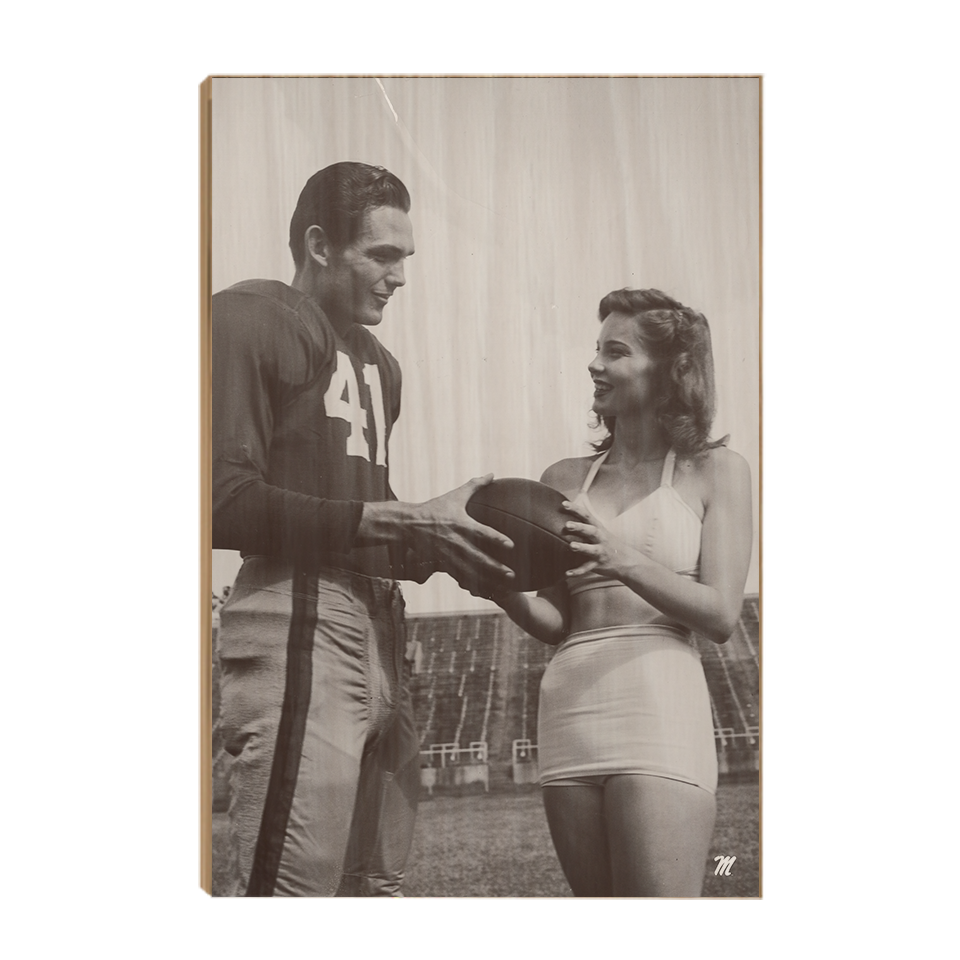 Ole Miss Rebels - Vintage Bobby Wilson Miss Mississippi Kitsy Baily 1947 - College Wall Art #Wood
