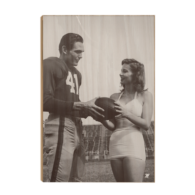 Ole Miss Rebels - Vintage Bobby Wilson Miss Mississippi Kitsy Baily 1947 - College Wall Art #Wood