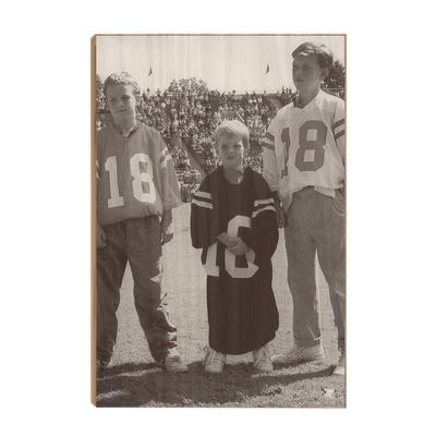 Ole Miss Rebels - Vintage Cooper Peyton Eli Archie Manning Day - College Wall Art #Wood