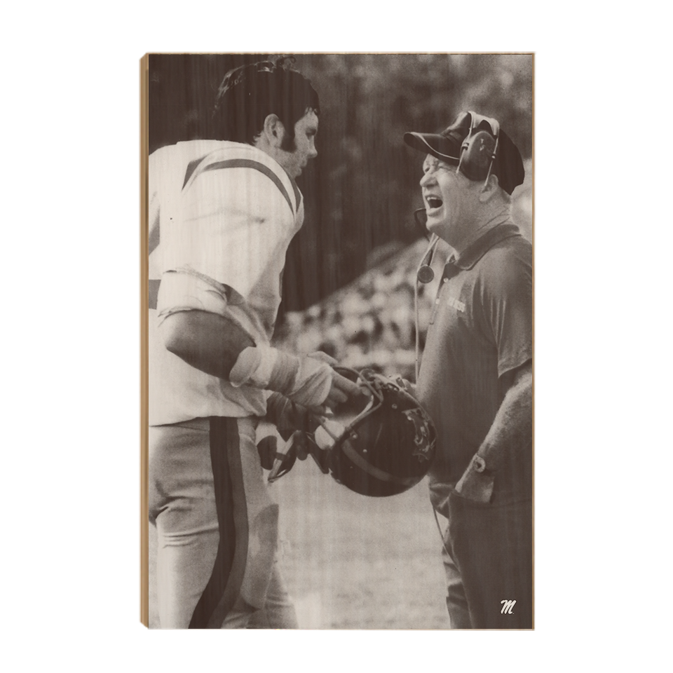 Ole Miss Rebels - Vintage Dongieux Hovious - College Wall Art #Wood