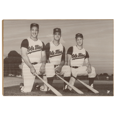 OLE MISS REBELS - Vintage Roberts, Lusk, Huffman - Colllege Wall Art #Wood