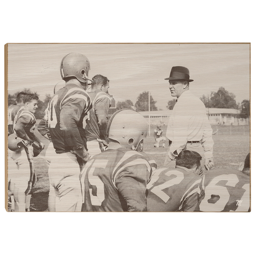 OLE MISS REBELS - Vintage Vaught Sideline - College Wall Art #Wood