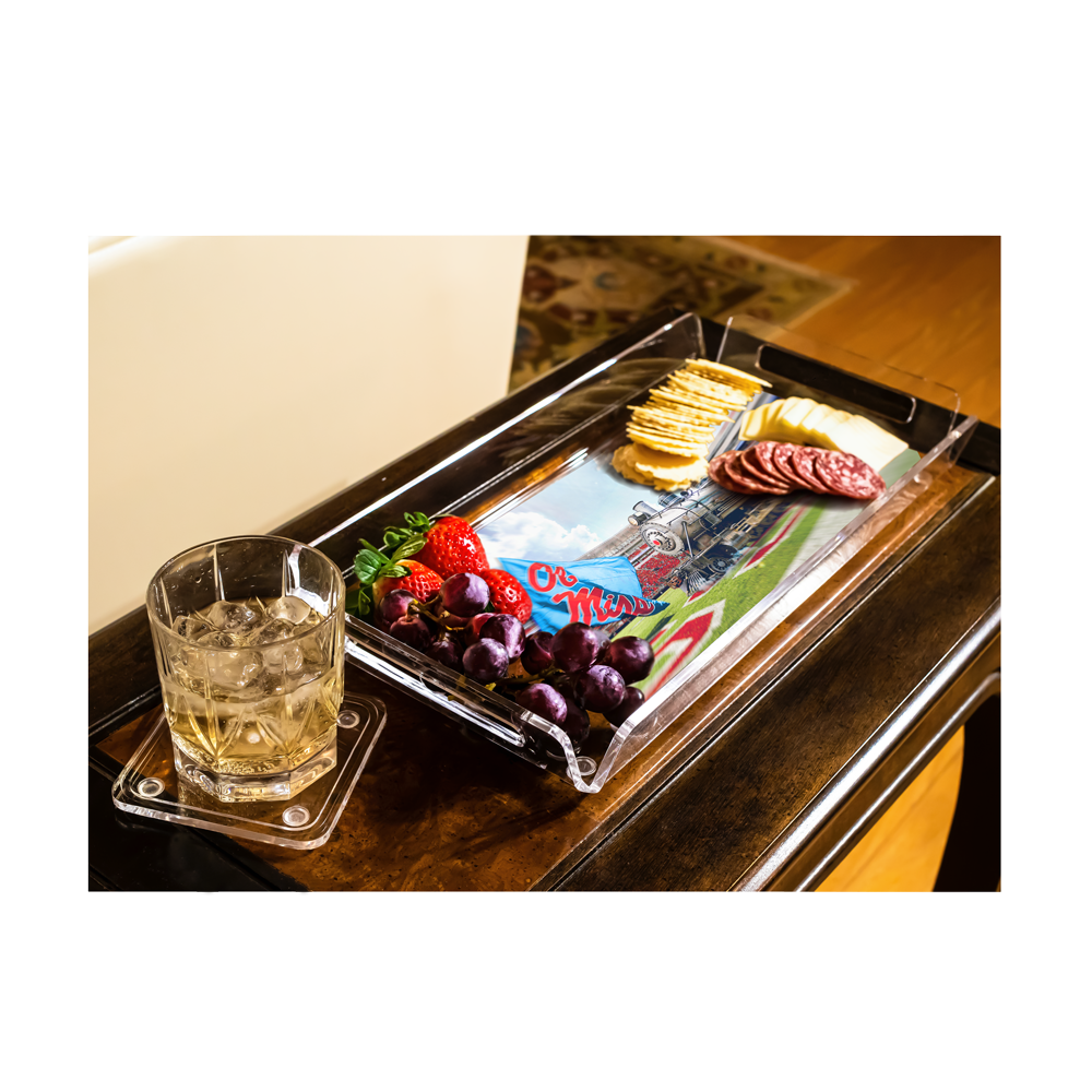 Ole Miss Rebels - Stadium Train Decorative Tray