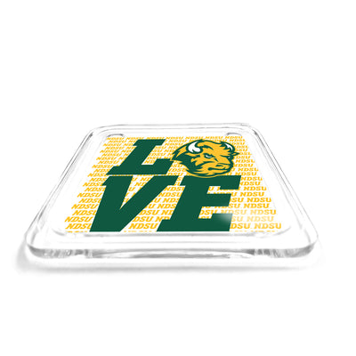 North Dakota State Bison - Love NDSU Drink Coaster