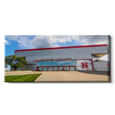 Nebraska Cornhuskers - Devaney Sports Center Pano - College Wall Art #Canvas