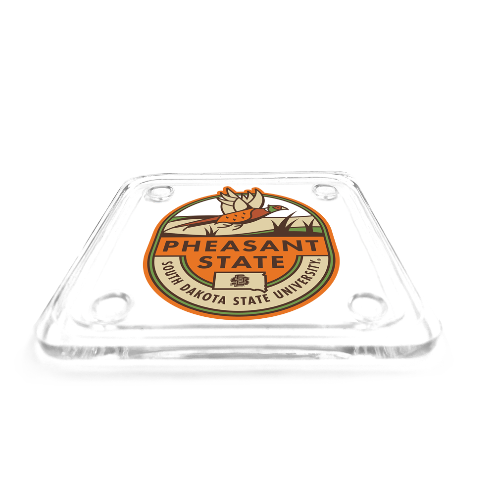 South Dakota State Jackrabbits - Pheasant State Shield Drink Coaster