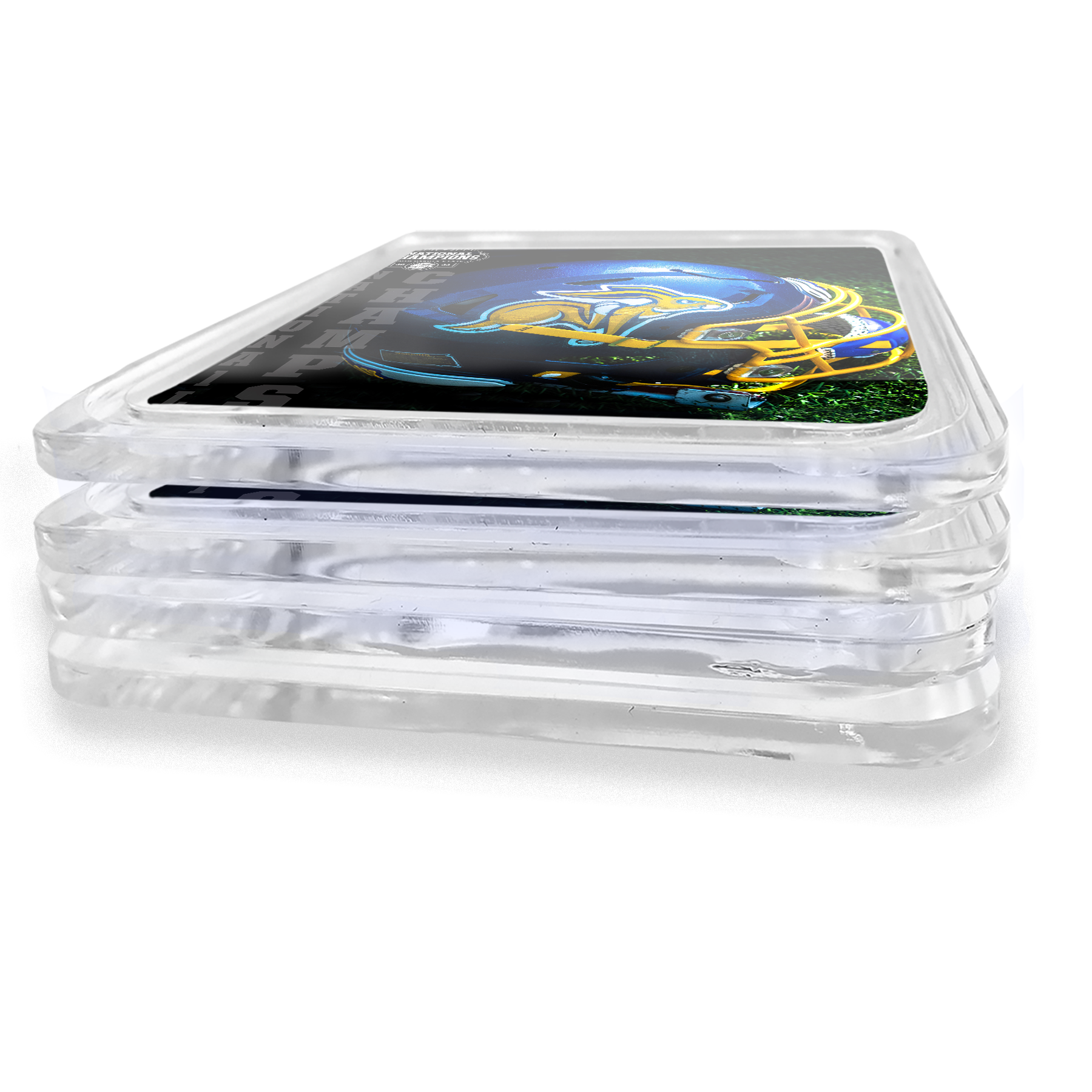 South Dakota State Jackrabbits - National Champs Helmet Drink Coaster