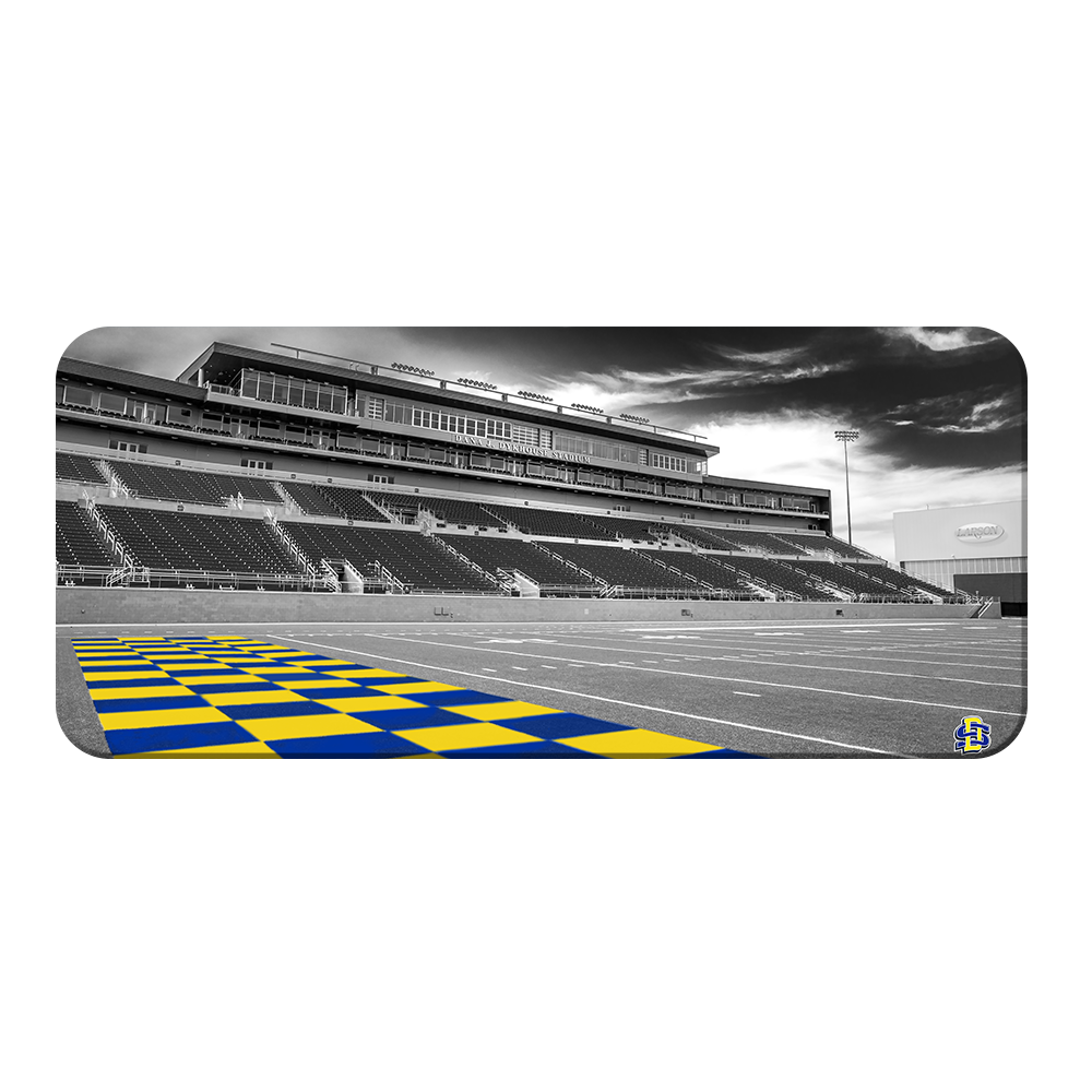 South Dakota State Jackrabbits - Checkerboard End Zone Pano - College Wall Art #PVC