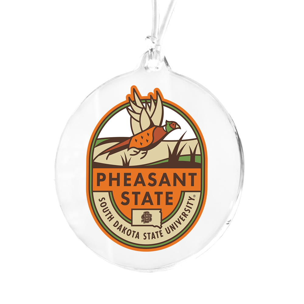 South Dakota State Jackrabbits - Pheasant State Shield Bag Tag & Ornament