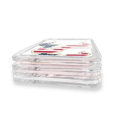 USF Bulls - Primary Stars and Stripes Drink Coaster