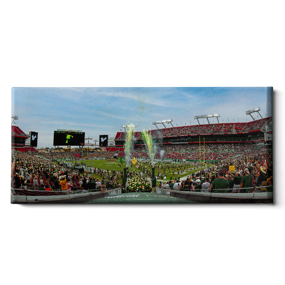 USF Bulls - Enter USF Bulls Panoramic - College Wall Art #Canvas