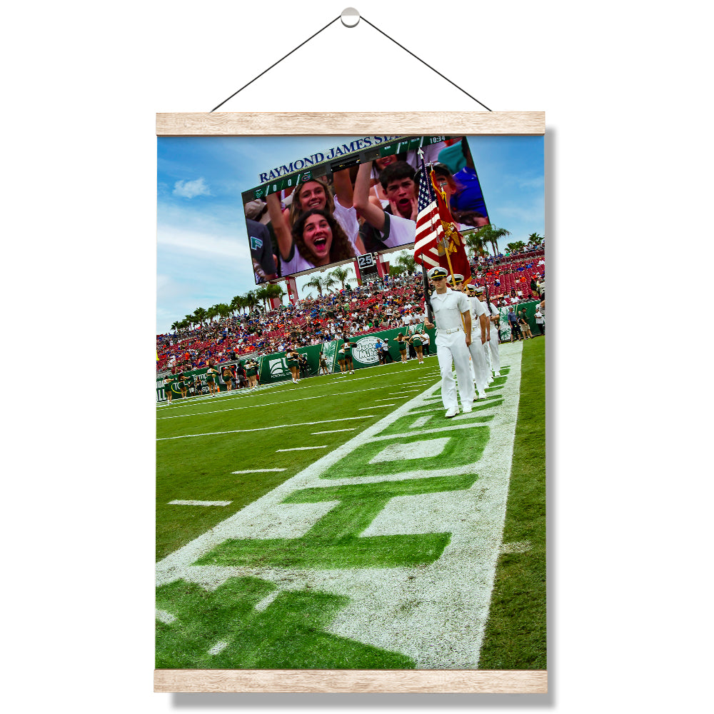 USF Bulls - Enter Stars and Stripes - College Wall Art #Canvas