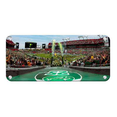 USF Bulls - Enter USF Bulls 25th Football Anniversary Panoramic - College Wall Art #Metal
