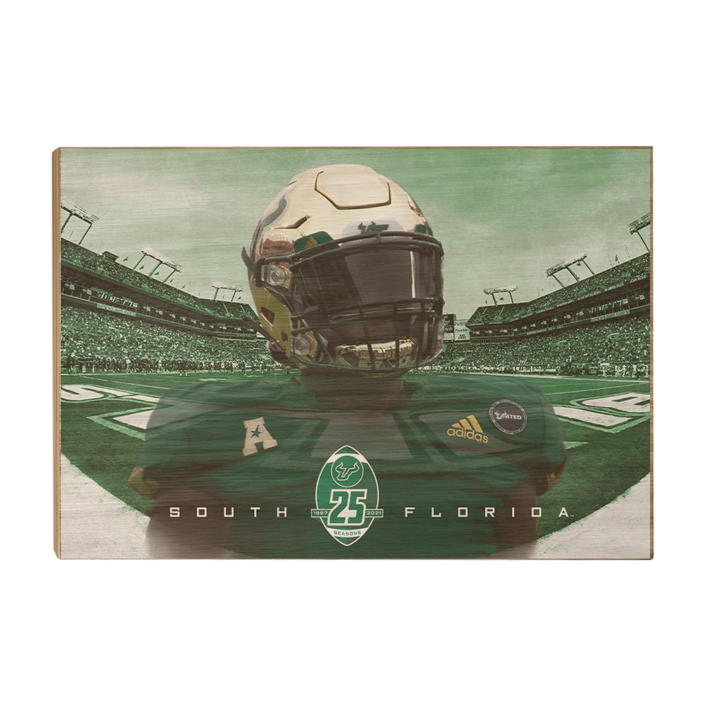 USF Bulls - South Florida 25 Years - College Wall Art #Canvas