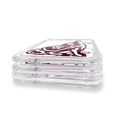 Texas A&M - Reveille Mascot Logo Drink Coaster