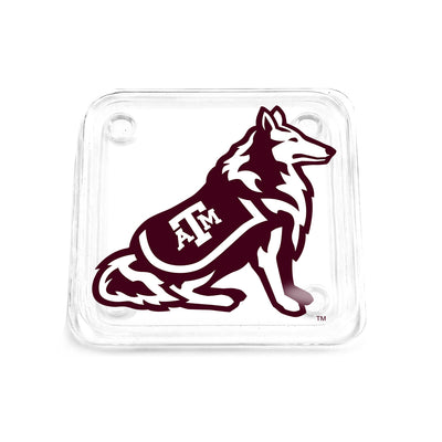 Texas A&M - Reveille Mascot Logo Drink Coaster