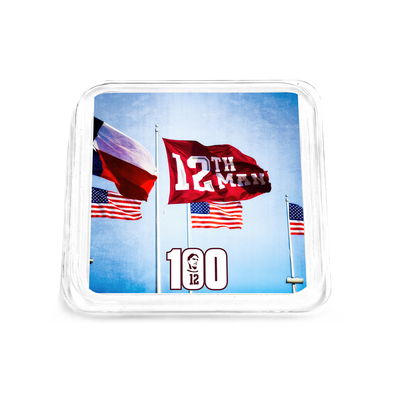 Texas A&M - 12th Man Flags Centennial Drink Coaster