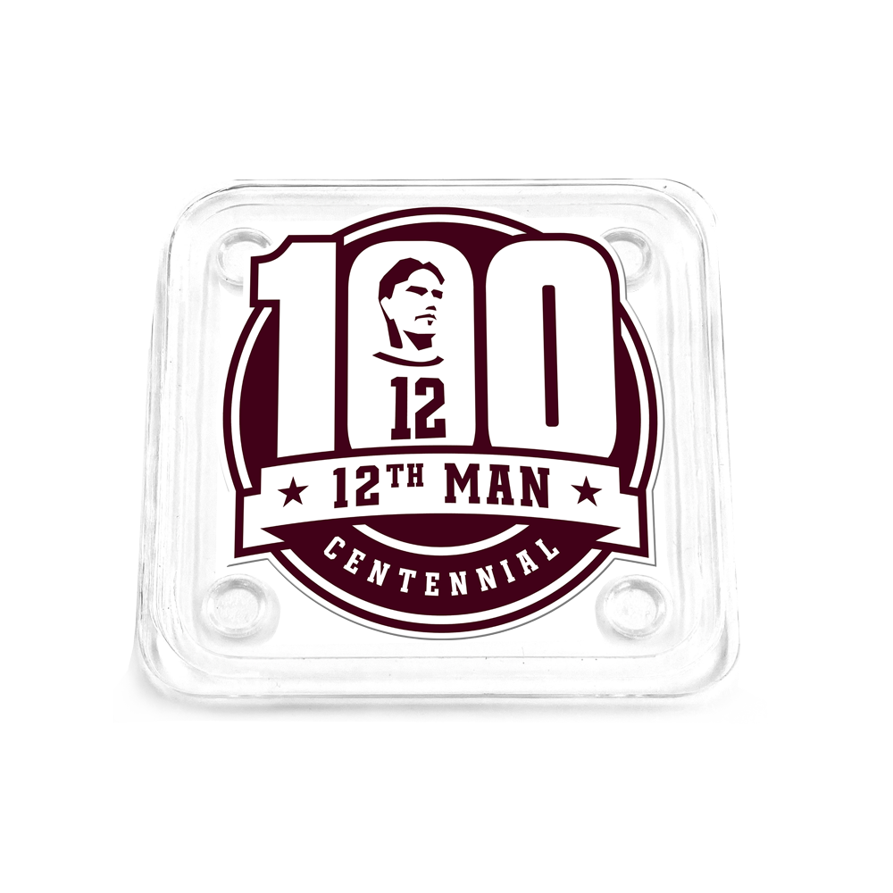 Texas A&M - 12th Man Centennial Logo Drink Coaster