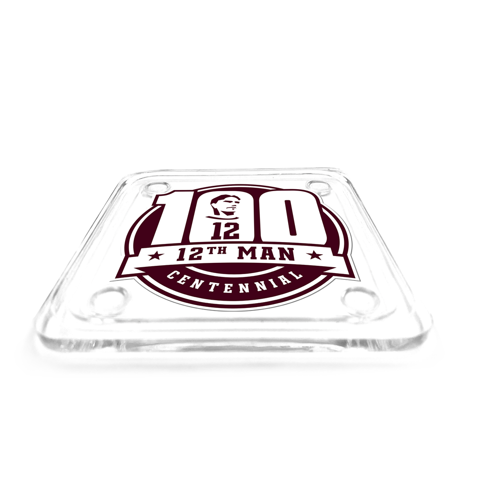 Texas A&M - 12th Man Centennial Logo Drink Coaster